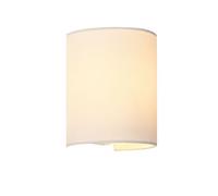 lux.pro Lámpara de Pared 20 x 17,5 x 13 cm Diseño Moderno Aplique de Pared Luz bidireccional Tela Blanco