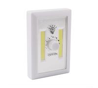 Lámpara de pared COB con brillo ajustable y placa trasera magnética, funciona con pilas para garaje, armarios de cocina, pasillos y otras luces interiores