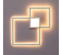 Lámpara De Pared Con Combinación De Marco Blanco Y Negro, Aplique De Pared De Aluminio Cuadrado Geométrico LED, Aplique De Pared, Dormitorio, Hotel, Sala De Estar, Decoración De La Habitación