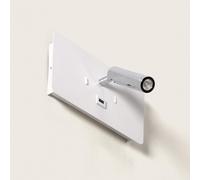 Lámpara de Pared con Luz de Lectura LED 8W Metal y Puerto USB Rossey