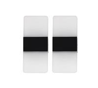 Lámpara de Pared de Aluminio acrílico MI-NI de 2 Piezas, 3 W, LED, Luces de Pared de Arriba a Abajo, para pasillos, escaleras, Sala de Estar, Accesorios de Pared de Noche, lámpara de Pared Modern