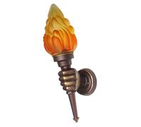 Lámpara de pared de antorcha | Accesorio de iluminación con lámpara de vidrio de llama | de simulación de casa de granja industrial | Luces de pared para bar, restaurante, café, dormitorio, sala