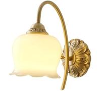Lámpara de Pared de Crema, Jade Bell orquídea de la Pared Todos los Apliques de Espejo de Cobre. Corredor de la Sala del Dormitorio del Dormitorio del Comedor Balcón Balcón de Pared Lilihaohao