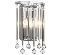 Elstead Lighting Piper lámpara de pared 2x60 W cromo KL-PIPER2-PC