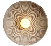 Lámpara de Pared de Dormitorio Bohemio Mid Century Modern Globe Sconce Aplique de Pared Vintage Pasillo Circular Resina Acanalada Blanco Iluminación de cabecera Rústico Farmhouse Aplique de