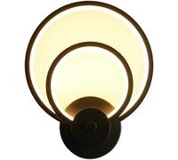 Lámpara de Pared de Hierro nórdico, Moderna, Vintage, LED, para Loft, lámpara de Pared Industrial para Dormitorio, mesita de Noche, decoración de Interiores, iluminación de Mediados de Siglo