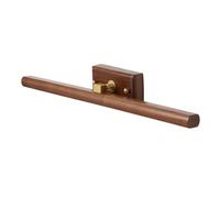 Lámpara de Pared de Madera Natural Lámpara de Espejo de baño de Madera Maciza Negra Aplique de luz LED Giratorio Decoración del hogar(Model1)