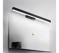 Lámpara de pared de maquillaje LED sobre espejo para baño con interruptor de tensión debajo de la luz del gabinete Longitud de la lámpara de iluminación de ángulo ajustable de 360 ° Lámpara de