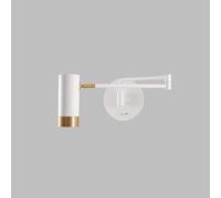 Lámpara de pared de metal con brazo oscilante simple Lámpara de pared ajustable Luces de dormitorio retráctiles creativas para dormitorio Sala de estar Sala de estudio Comedor Escaleras Porche