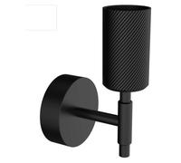 Lámpara de pared de Segula Onyx Single Wave Negr 4260512911508
