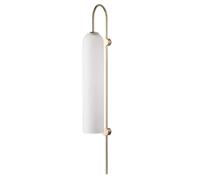 Lámpara de pared de vidrio industrial: aplique LED creativo y posmoderno for dormitorio, restaurante, hotel y sala de estar.(Glass,Warm light)