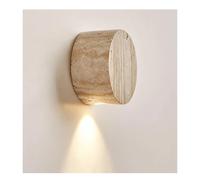 Lámpara de Pared Decorativa Minimalista nórdica de Color Crema, de Piedra Amarilla Natural, para Pasillo, Restaurante, Luces LED