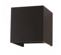 Lámpara De Pared Doble Led COB 6W IP65 Cuadrada Color Negro V-TAC VT-759 3000K