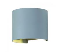 Lámpara De Pared Doble Led Cob 6W Ip65 Redondeada Color Gris V-Tac Vt-756