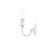 Lámpara de pared en miniatura realista para casa de muñecas de 1/12, pantalla de cristal transparente, marco de metal, lámpara de pared para proyectos de manualidades, iluminación de casa de muñecas