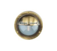 Lámpara de pared exterior AGIA de auténtico latón antiguo y vidrio IP64 resistente a la intemperie G9 intercambiable lámpara de pared para casa de jardín lámpara de pared lámpara de barco marítima