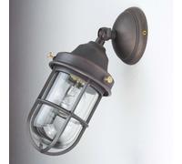 Lámpara De Pared Exterior De Latón Bronceado Marítimo Premium Hecha A Mano IP44