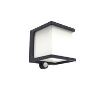 Doblo Aplique solar para exterior Doblo (Negro, 500 lm)
