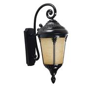 Lámpara de Pared Exterior, Faroles de Pared Exteriores Modernos E27, Pantalla de Aluminio Y Vidrio, Apliques de Pared para Porches, Iluminación de Pared Moderna para Decoración de Paisajes./B