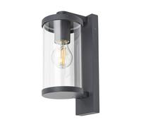 Lámpara de pared exterior industrial 60W E27 IP44 aluminio y vidrio antracita E]