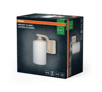 Lámpara De Pared Exterior IP43 E27 Anrasi OSRAM 21 cm 1 Luz Aluminio Cristal