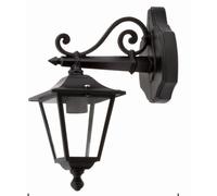 Lámpara De Pared Exterior Nostálgica Negra IP44 De Aluminio Rústica E27 Casa