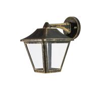 Lámpara De Pared Exterior Tarenu OSRAM IP44 E27 Aluminio 230 mm Negro-Dorado