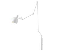 Lámpara De Pared Flexible Blanca Moderna Para Leer En La Sala