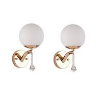 Lámpara de pared Globo de cristal Aplique de pared E27 Lámpara de pared LED Sala de estar Comedor Apliques de pared Accesorios de iluminación de pared interior para baño Dormitorio Cocina YYuan