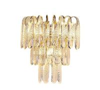 Lámpara de pared Gold Crystal Murce Murce, Modern Luxury Crystal Approchables Iluminación de pared, Decoración interior nórdico lámparas de pared luminarias de baño Picherones de pared para sala de
