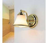 Lámpara de pared Grando de color dorado con diseño art nouveau y interruptor estilo modernista Apliqueideal para cuarto de baño, espejo