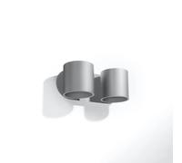 Sollux Lighting Orbis lámpara de pared 2x40 W gris SL.0661