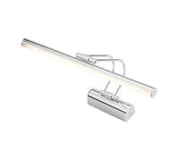 Lámpara de pared hartlepool con 32 led 7 w metal 25x35 cm cromo [lux.pro]