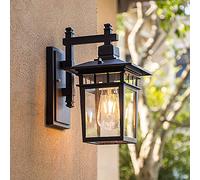 Lámpara de pared impermeable negra mate para exteriores, aplique Vinta para porche, jardín, puerta delantera, accesorio de iluminación exterior Slish para decoración del hogar