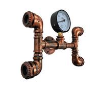 Lámpara de Pared Industrial con tuberías de Agua, iluminación de Pared para Granero, Granja, Comedor, Porche.