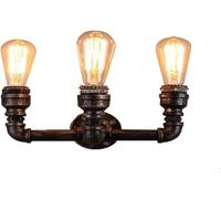 Lámpara de pared industrial europea, iluminación de decoración de pared estilo punk de vapor de la industria de tuberías de agua de metal, aplique de pared E273 Iluminación interior , Araña de luces