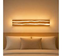 Lámpara de Pared Interior LED Aplique de Pared industrial Vintage Aplique | Madera 8W Blanco Cálido con para Dormitorio Hotel Restaurante Cafetería habitación