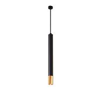 Lámpara de Pared, lámpara Colgante de Tubo Largo LED de 3 W, Foco de Techo Individual, Foco para Dormitorio, Foco Negro, lámpara Colgante de Tubo Largo de Aluminio, luz de Techo, 4 x 30 cm, Blanc