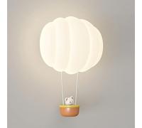 Lámpara de pared LED, 15 W, regulable, con diseño de globo aerostático impreso en 3D, iluminación decorativa para interiores en habitaciones infantiles, con un bonito diseño de animales de dibujos an