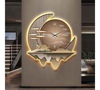 Lámpara de pared LED 3D, iluminación moderna Art Deco con diseño minimalista, relojes de pared luminosos para decoración del hogar, decoración para interiores de estilo oriental y chino tradicional