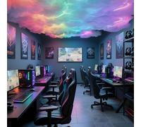 Lámpara de Pared LED 3D Thundercloud DIY con atmósfera Colorida y sincronización de música Mediante aplicación para Dormitorio decoración estética para Videojuegos 5 m