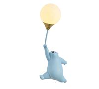 Lámpara de Pared LED con diseño de Oso sosteniendo un Globo, con Casquillo G9, impresión 3D de Globo, Pantalla de Polietileno, Bonita decoración artística para habitación de niñas