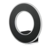 Lámpara de pared LED de 9 W, luz circular, color negro, 4000 K