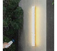 Lámpara de Pared LED de Tira Larga con Control Remoto, Regulable, para Exteriores, jardín, Interior, Aluminio, Arriba/Abajo, Exterior, luz de Pared Blanca IP65 para Pasillo, Patio y Pasarela.