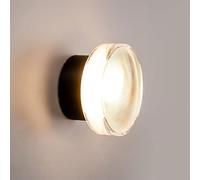 Lámpara de pared LED de vidrio posmoderno nórdico Luz de pared creativa simple Pasillo Pasillo Aplique de pared Dormitorio Lámpara montada en la pared for la sala de estar Estudio Pasillo Comedor Balc