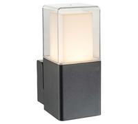 Lámpara De Pared LED Exterior Dalia Negra IP44 12W 600lm Cálido 3000K