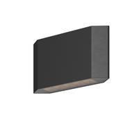 Lámpara De Pared LED Exterior Up Down B: 20,5 Cm De Aluminio En Gris 3000 K IP54
