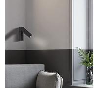 Lámpara de Pared LED giratoria con Interruptor, Moderna lámpara de Lectura para cabecera, Puerto de Carga USB, iluminación Ajustable para Dormitorio, Luces de Pared para Interiores (níquel)