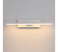 Lámpara de pared LED giratoria de 330 ° Estilo nórdico moderno Luces de pared largas Aplique de pared interior de aluminio para lámpara de noche Escaleras de la sala de estar (Tamaño: 50 cm, 10 W, Co