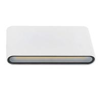 Lámpara de Pared Led, Lámpara Led Cob de 12 W, Luz de Jardín de Aluminio Para Exteriores, Accesorio de Mejora del Hogar, Ip65 A Prueba de Agua Para Patios, Cocinas, Baños(Concha Blanca + Luz Cálida)